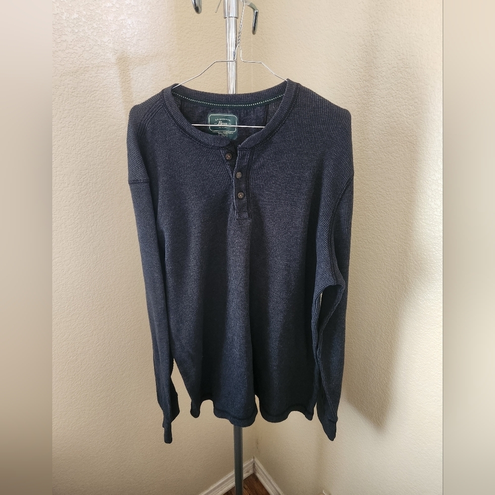 G H Bass & Co Pullover Long Sleeve Henley